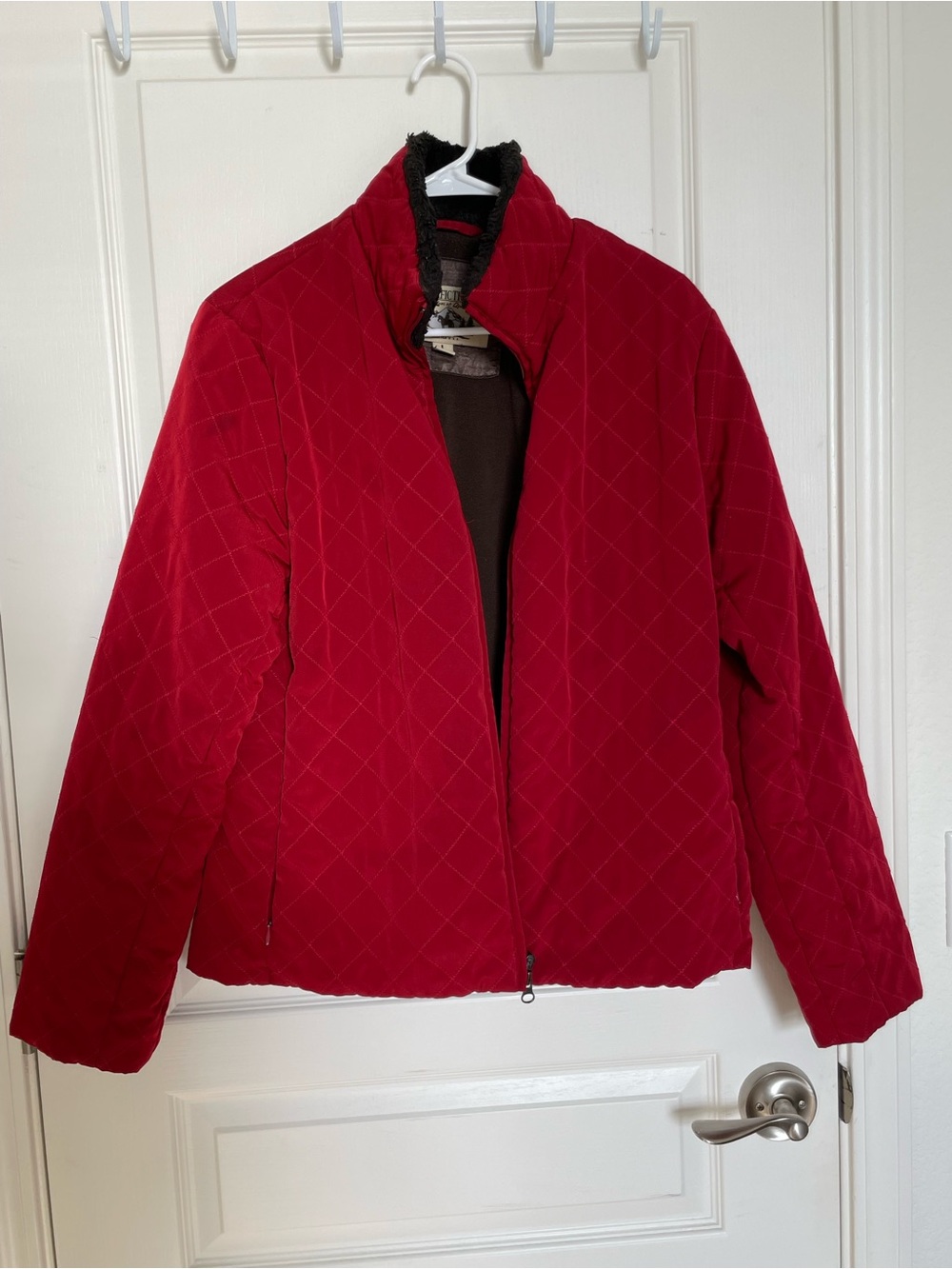 Pacific Trail Red Quilted Puffer Jacket